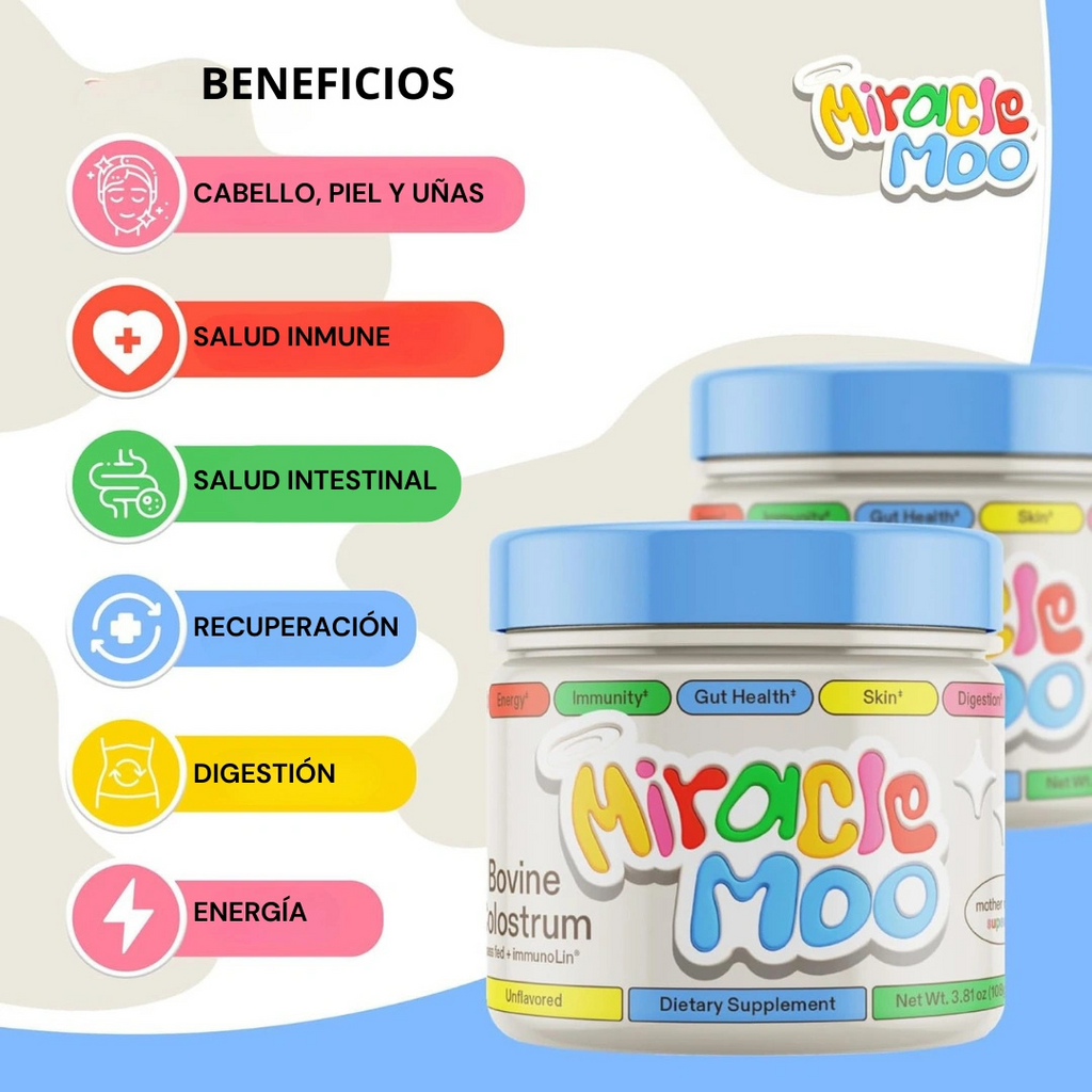 MIRACLE MOO | Suplemento de Calostro