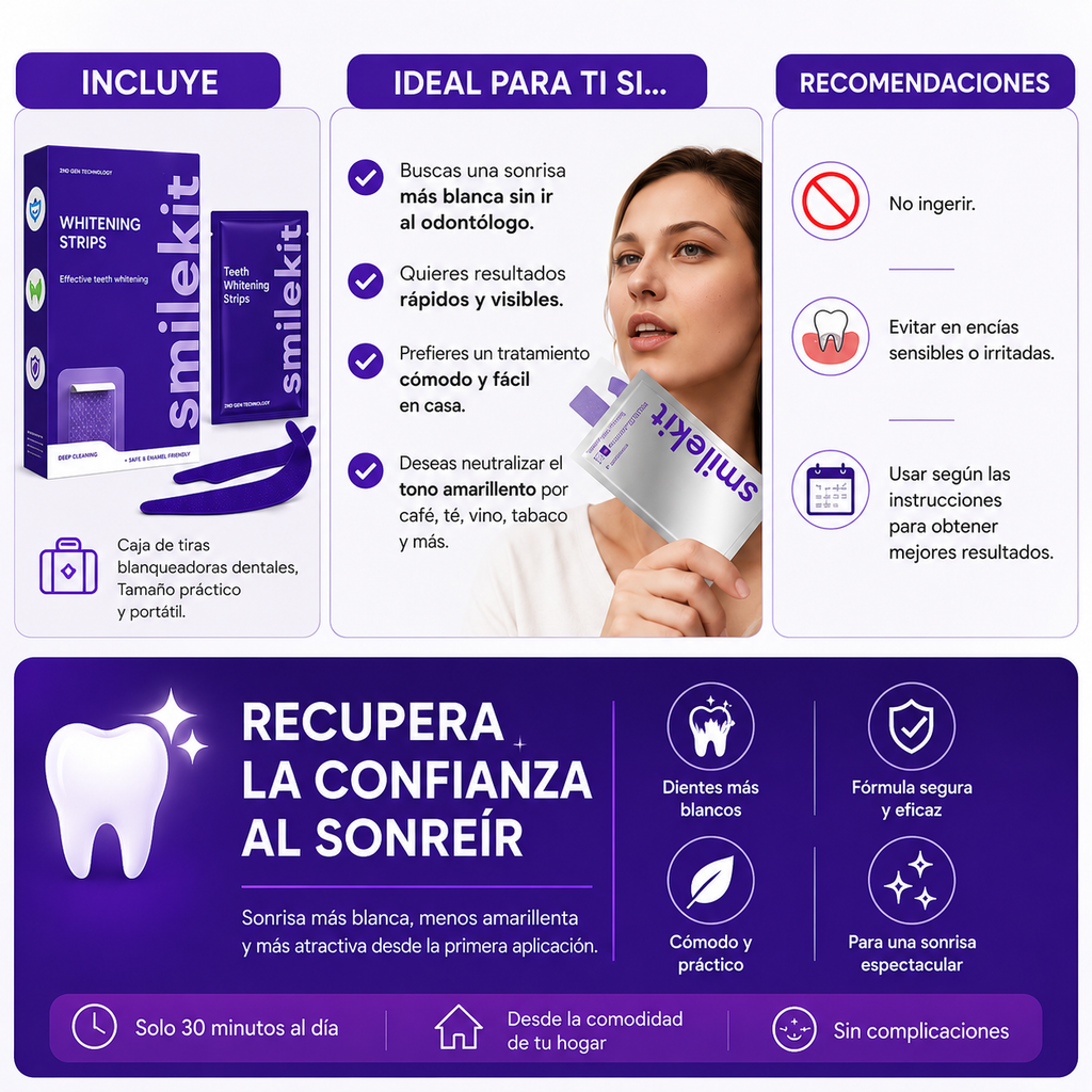 SMILEKIT | Cintas Blanqueadoras